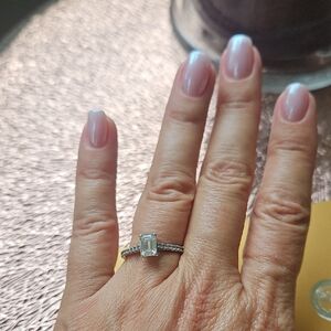 Timeless Silver Solitaire Engagement Ring